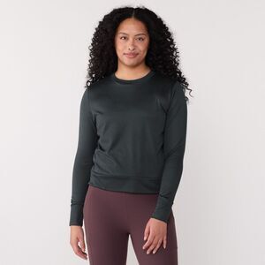 VUORI Women’s Black Heather Long Sleeve Daydream Crew Top Size XS